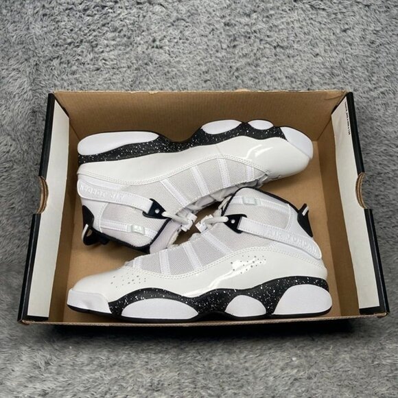 Air Jordan 6 Rings 'Reverse Oreos' Size 10 Men White Black 322992-111 - Picture 9 of 9